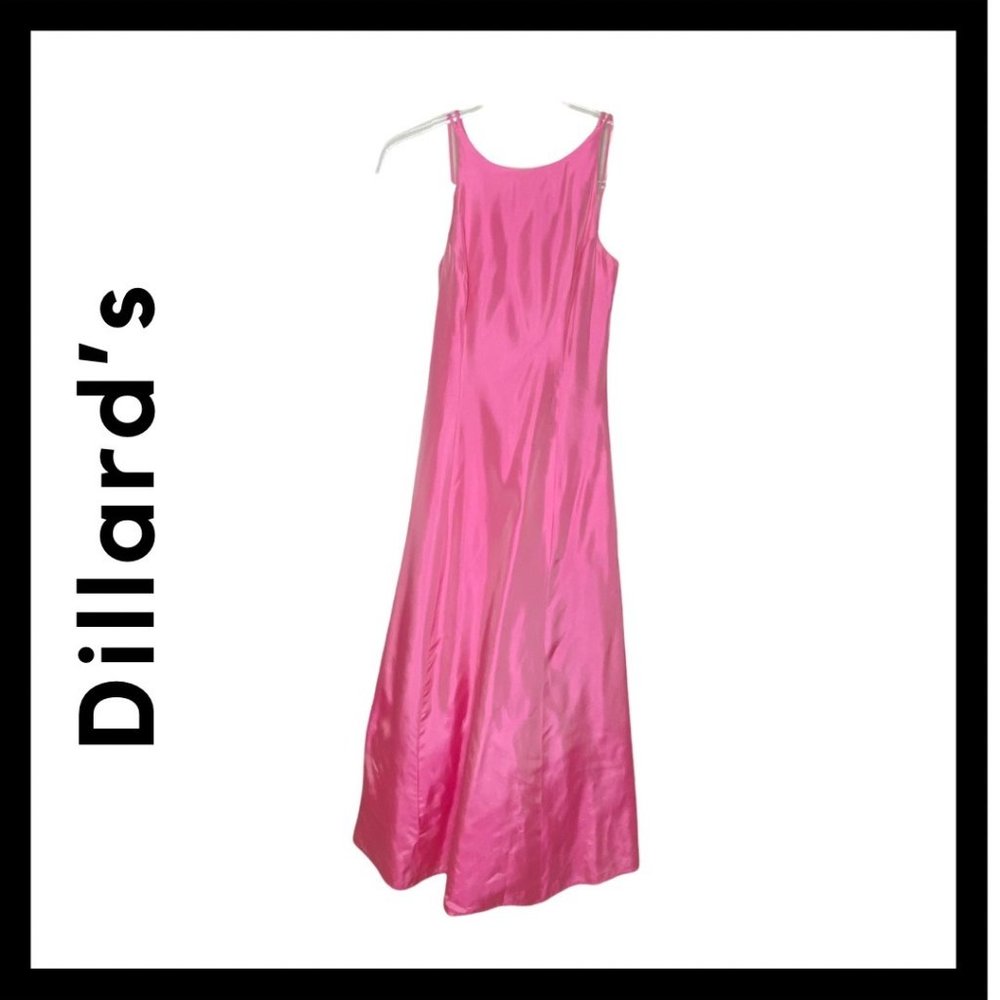 Dillard's Pink Long Dress - Picture 1 of 14